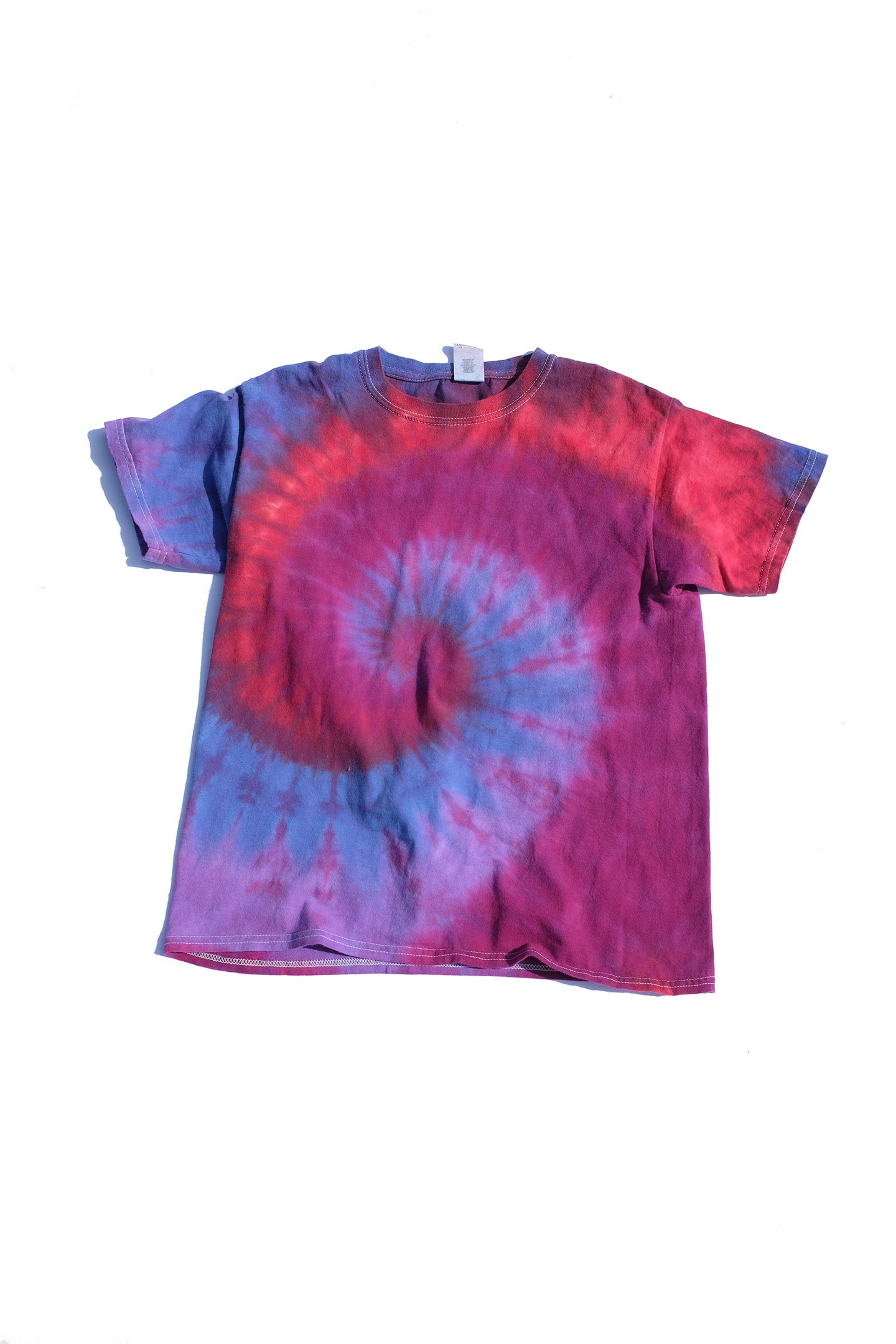 1990s Berry Elementary Jaguars Tie Dye Tee. UK 10-16. True 